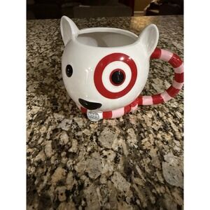 Target Bullseye Dog Mug with 2025 18 oz Holiday Coffee Cup